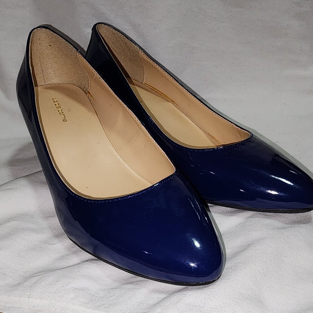 Liz Claiborne Blue Patent Pumps